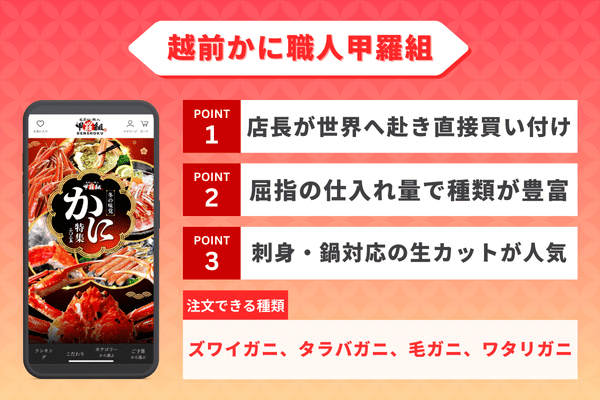 越前かに職人甲羅組の詳細